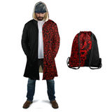 Lee's Excellent Hooded Coat with Unicorn - Red Roses [with Bag]