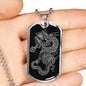 Dragon Ascended Dog Tag - Black Base
