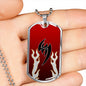 Jin T4 Dog Tag - Red