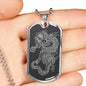 Dragon Ascended Dog Tag - Gray Base