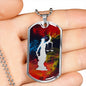Judgment Lady Justice Dog Tag - Dark