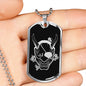 Hannya Dog Tag - Black Base