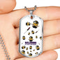 Majinion Everywhere Dog Tag - White