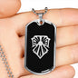 Bright Shield Dog Tag - Black