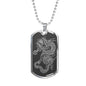 Dragon Ascended Dog Tag - Gray Base
