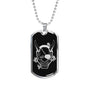 Hannya Dog Tag - Black Base