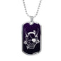 Hannya Dog Tag - Purple Base