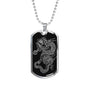 Dragon Ascended Dog Tag - Black Base