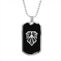 Bright Shield Dog Tag - Black