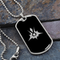 Blinking Rune Dog Tag
