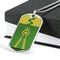 Julia MOTHER NATURE Dog Tag - Green (Engraving Available)