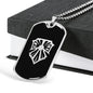 Bright Shield Dog Tag - Black