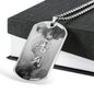 審判 Shinpan Kanji Dog Tag - Smoke - White Base