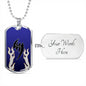 Jin T4 Dog Tag - Blue