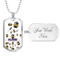 Majinion Everywhere Dog Tag - White