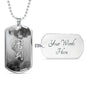 審判 Shinpan Kanji Dog Tag - Smoke - White Base