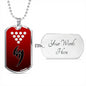 Jin Dog Tag - Red Glove