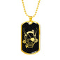 Hannya Dog Tag - Black Base