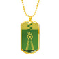 Julia MOTHER NATURE Dog Tag - Green (Engraving Available)
