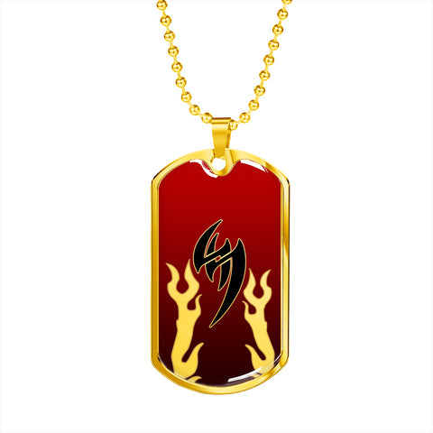 Jin T4 Dog Tag - Red