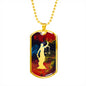 Judgment Lady Justice Dog Tag - Dark