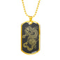Dragon Ascended Dog Tag - Gray Base