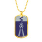Julia MOTHER NATURE Dog Tag - Blue (Engraving Available)