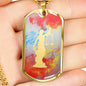Judgment Lady Justice Dog Tag - Light
