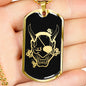 Hannya Dog Tag - Black Base