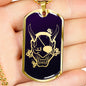 Hannya Dog Tag - Purple Base