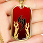 Jin T4 Dog Tag - Red