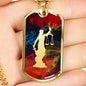 Judgment Lady Justice Dog Tag - Dark