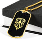 Bright Shield Dog Tag - Black