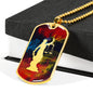Judgment Lady Justice Dog Tag - Dark