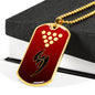 Jin Dog Tag - Red Glove
