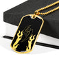 Jin T4 Dog Tag - Black