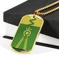 Julia MOTHER NATURE Dog Tag - Green (Engraving Available)