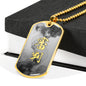 審判 Shinpan Kanji Dog Tag - Smoke - White Base