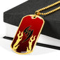 Jin T4 Dog Tag - Red