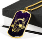 Hannya Dog Tag - Purple Base
