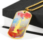 Judgment Lady Justice Dog Tag - Light