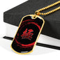 Kiwami Kanji Dog Tag - All Red