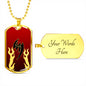 Jin T4 Dog Tag - Red