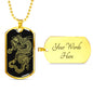 Dragon Ascended Dog Tag - Black Base
