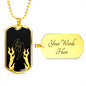 Jin T4 Dog Tag - Black