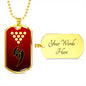 Jin Dog Tag - Red Glove