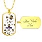 Majinion Everywhere Dog Tag - White