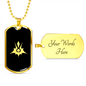 Blinking Rune Dog Tag