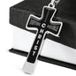 Everything Possible Through Christ Cross Pendant Necklace - Black