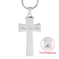 Everything Possible Through Christ Cross Pendant Necklace - Green
